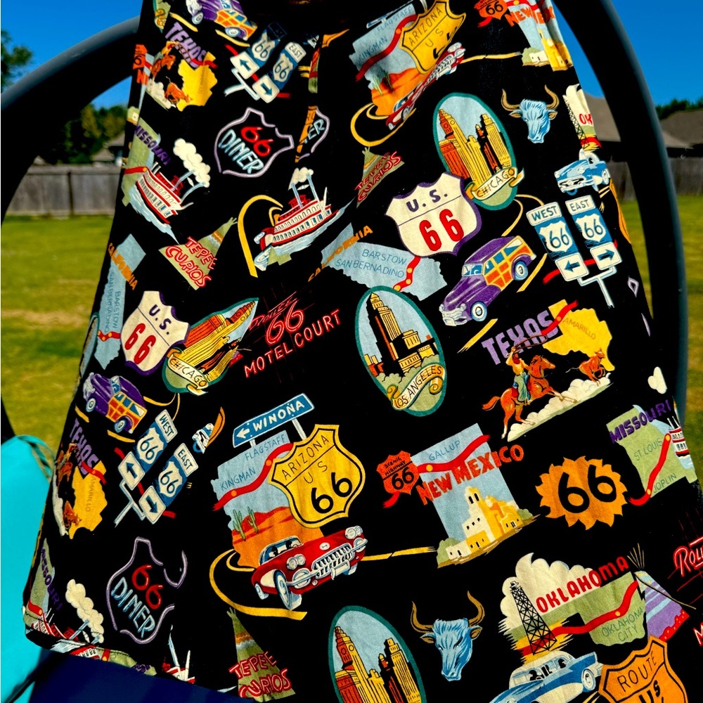 Route 66 skirt full of whimsy